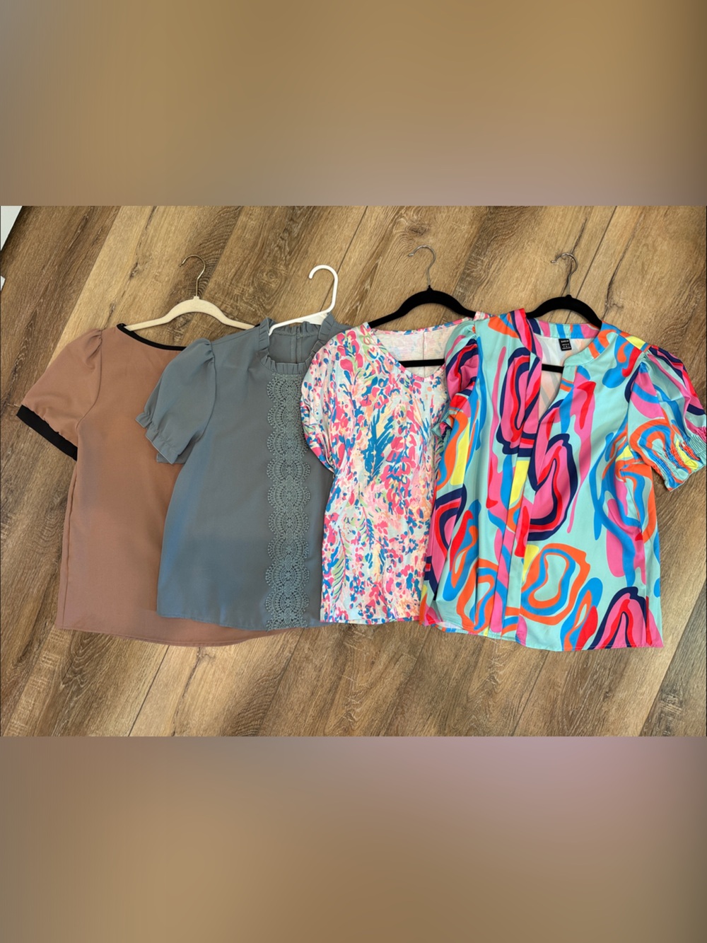 Multicolor and Pastel Women’s Tops - Four Pack